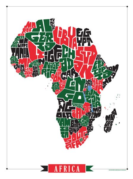 africa, map